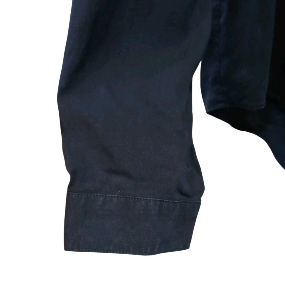 Cloth & Stone Shirt Women Medium Blue Tencel Hidden Button Front Long Sleeve Top - Picture 6 of 9